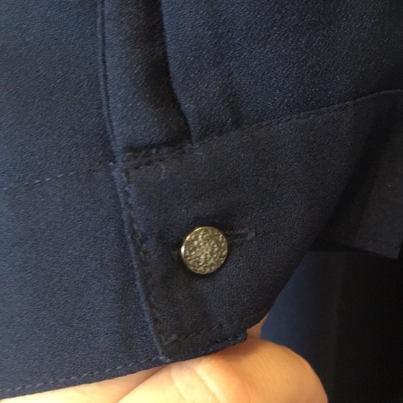 Aurelia Kurta XXL Dark Blue Buttons Indian Attire - Picture 3 of 8